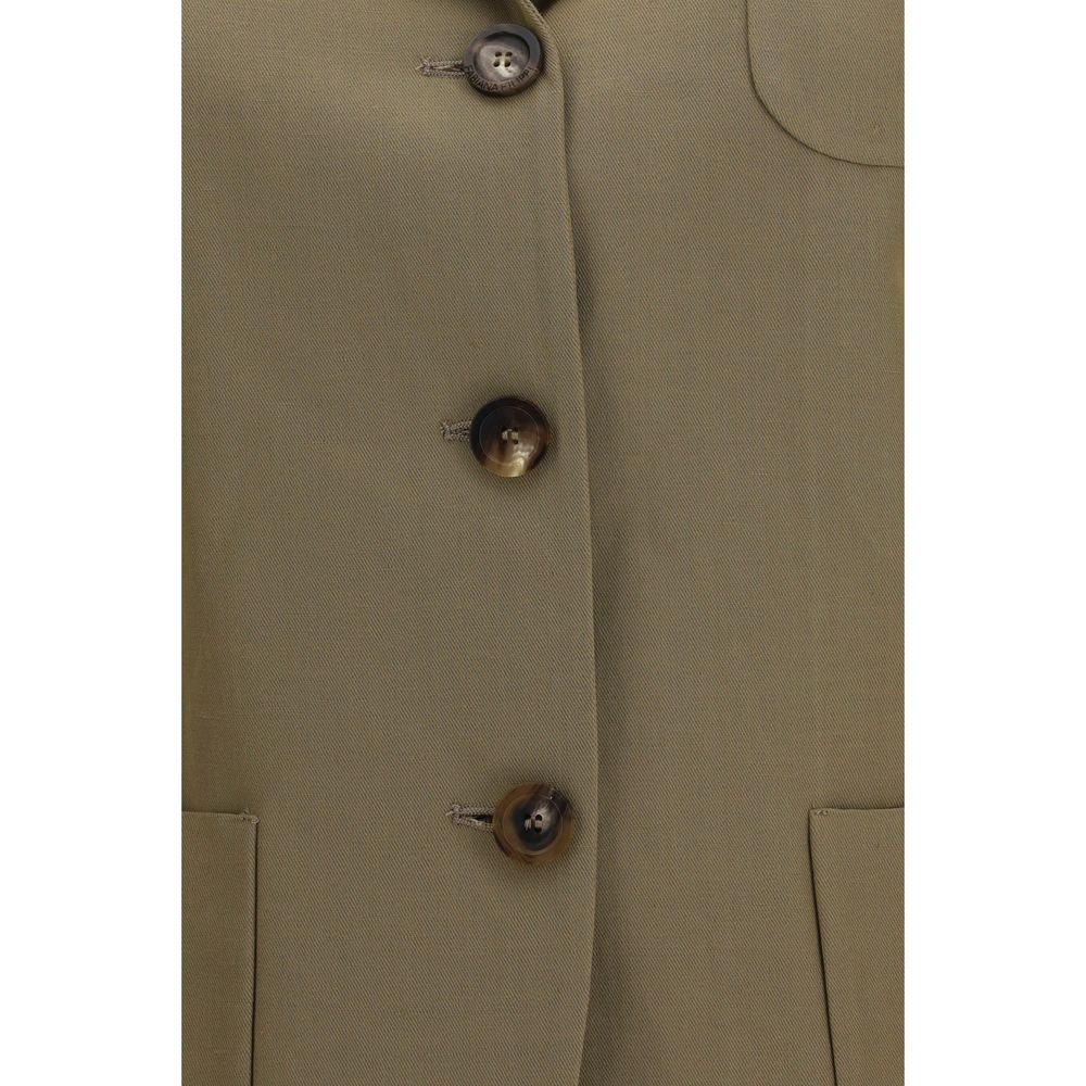 Fabiana Filippi Brown Viscose Women's Blazer