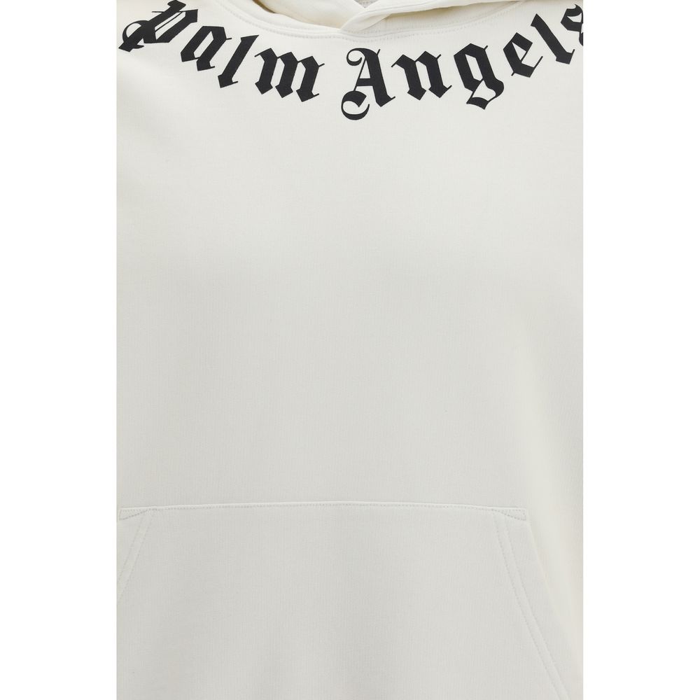 Palm Angels White Cotton Men's Sweatshirt