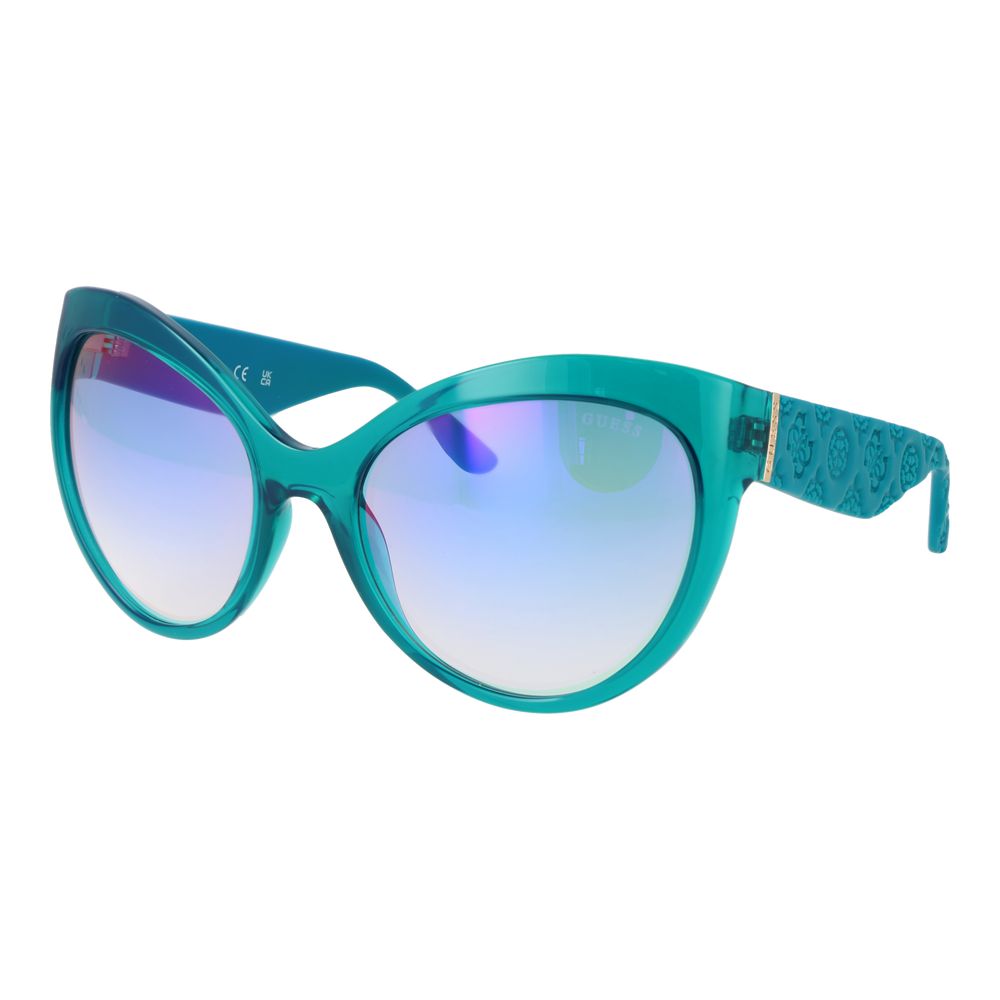Guess Turquoise Stainless Steel Women's Sunglasses