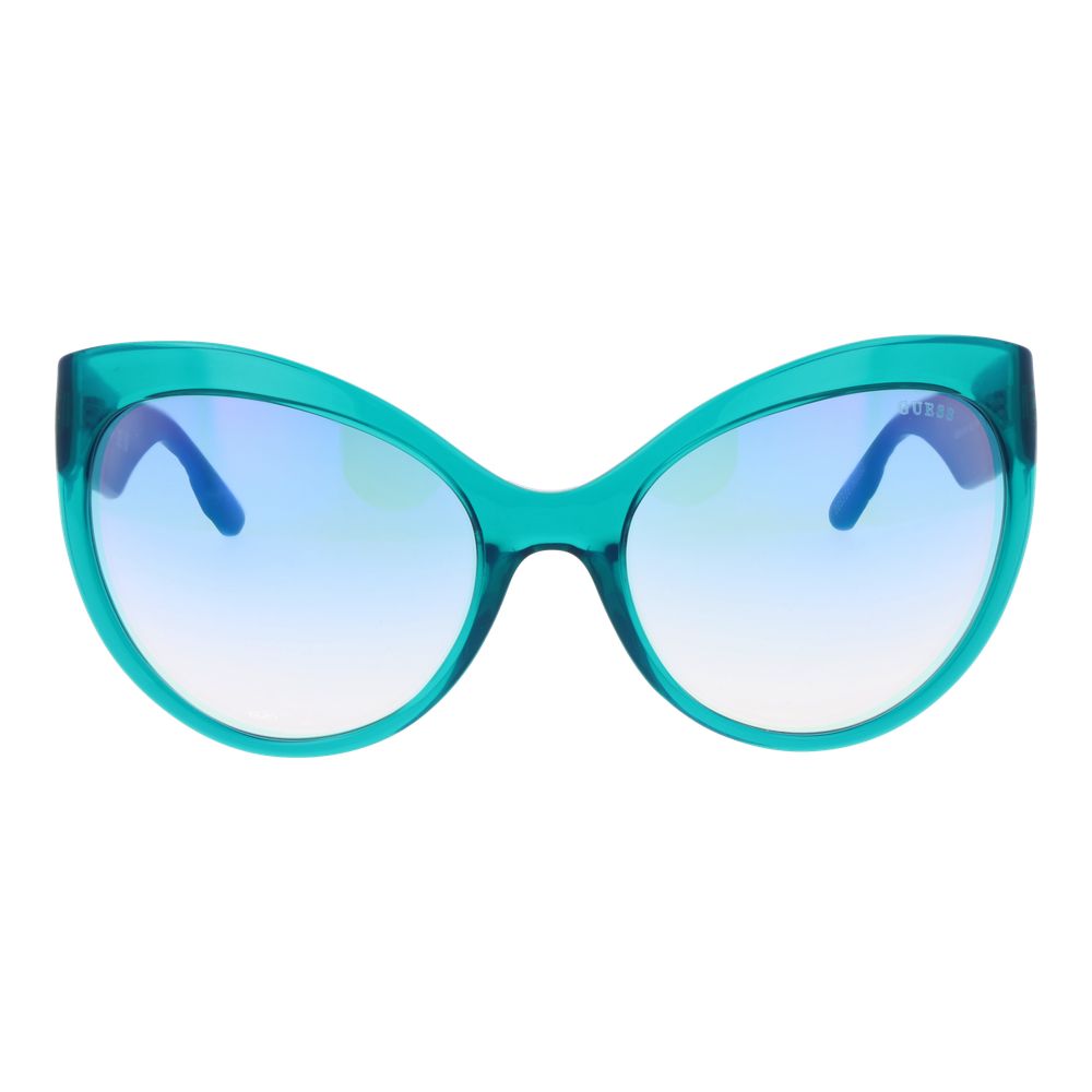 Guess Turquoise Stainless Steel Women's Sunglasses