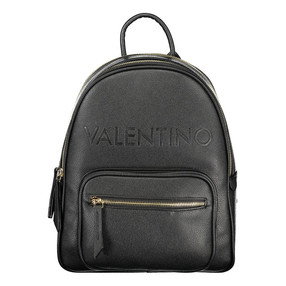 Mario Valentino Black Polyurethane Women's Women's Backpack