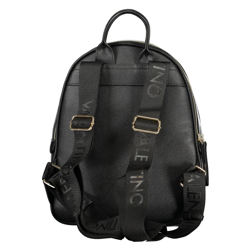 Mario Valentino Black Polyurethane Women's Women's Backpack