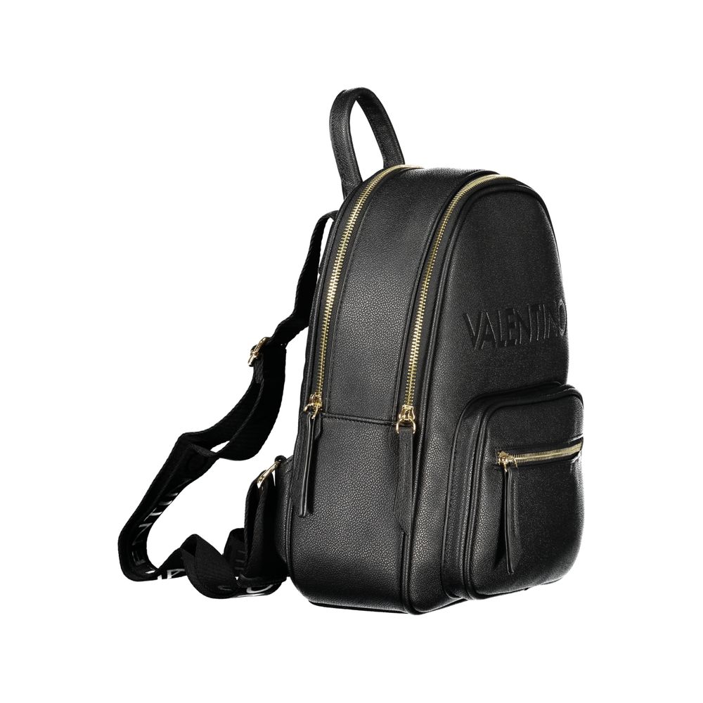 Mario Valentino Black Polyurethane Women's Women's Backpack
