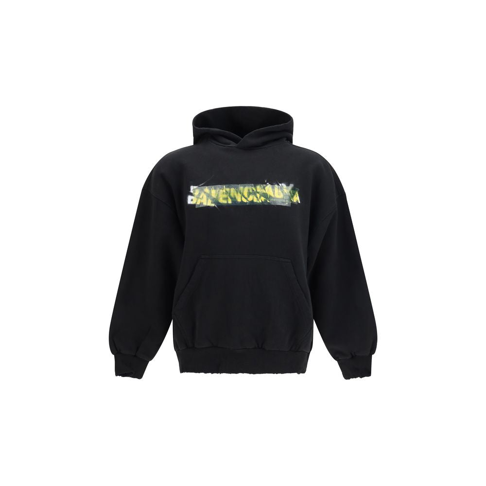 Balenciaga Black Cotton Men's Sweatshirt