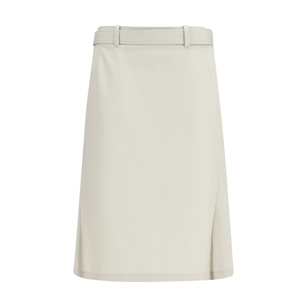 RIER Gray Cotton Long Women's Skirt
