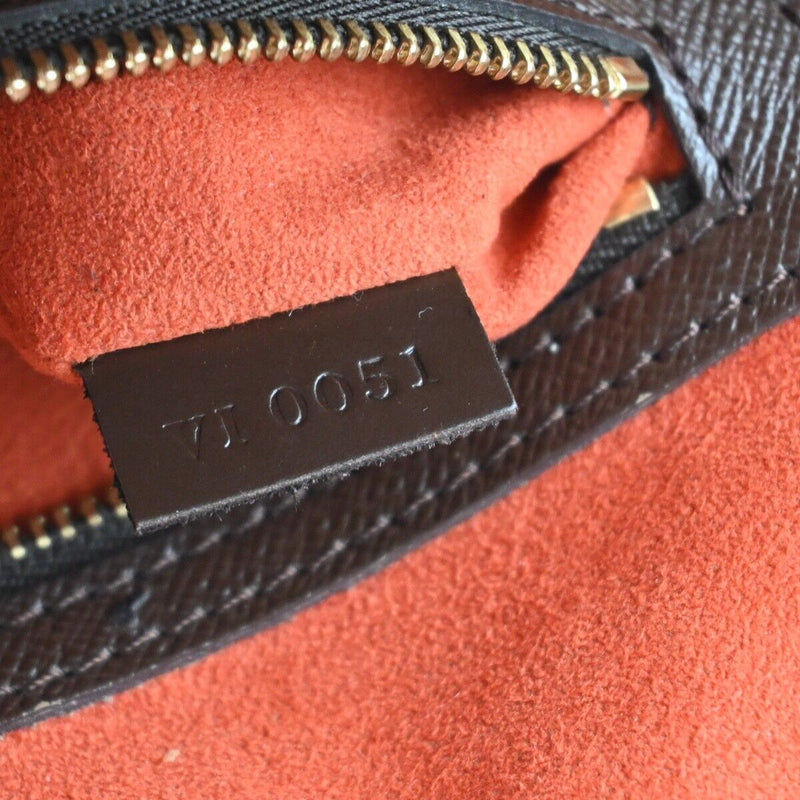 Louis Vuitton Triana Brown Canvas Handbag (Pre-Owned)