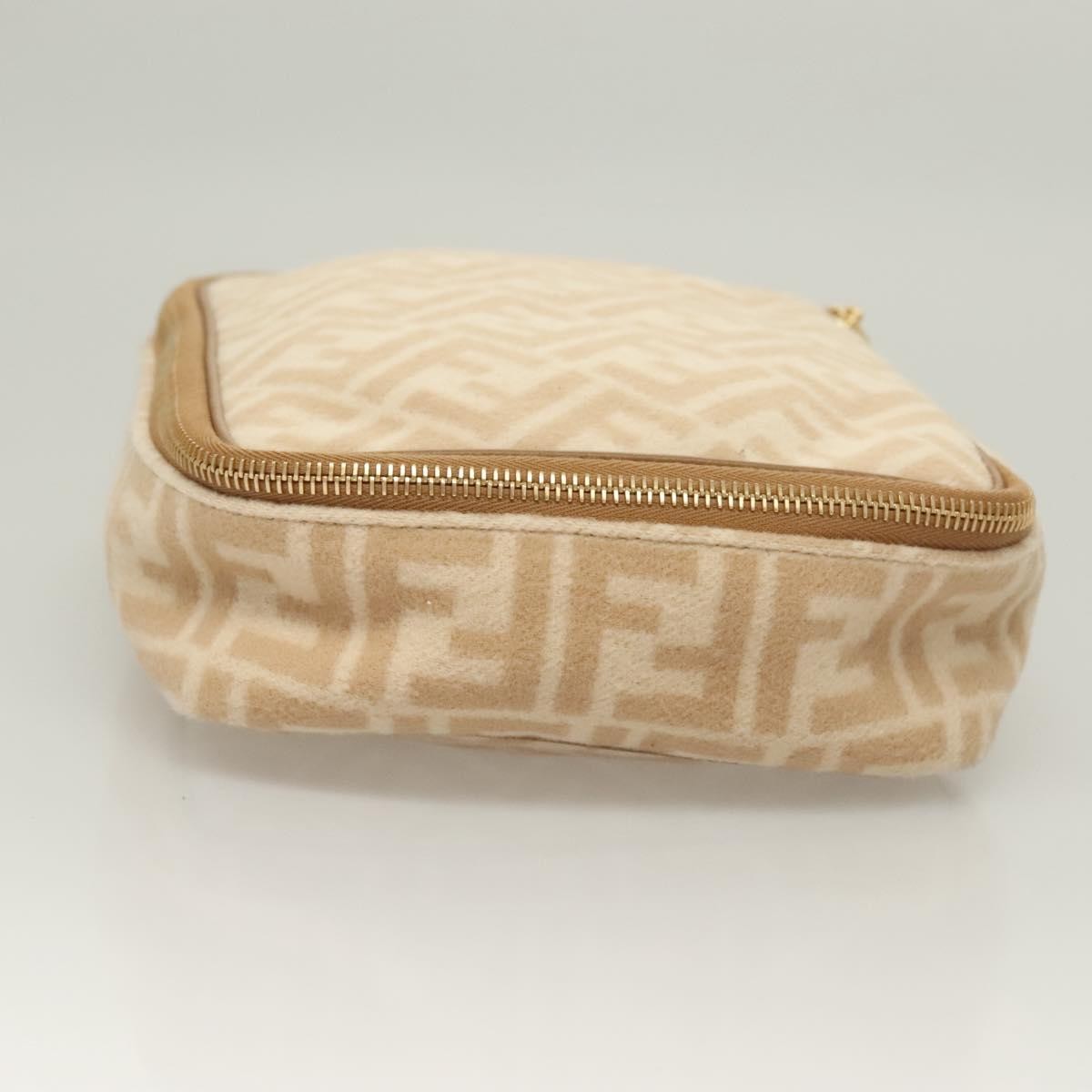 Celine Vintage Toiletry Macadam Coated Canvas Beige Canvas Toiletry Case Accessory (Pre-Owned)