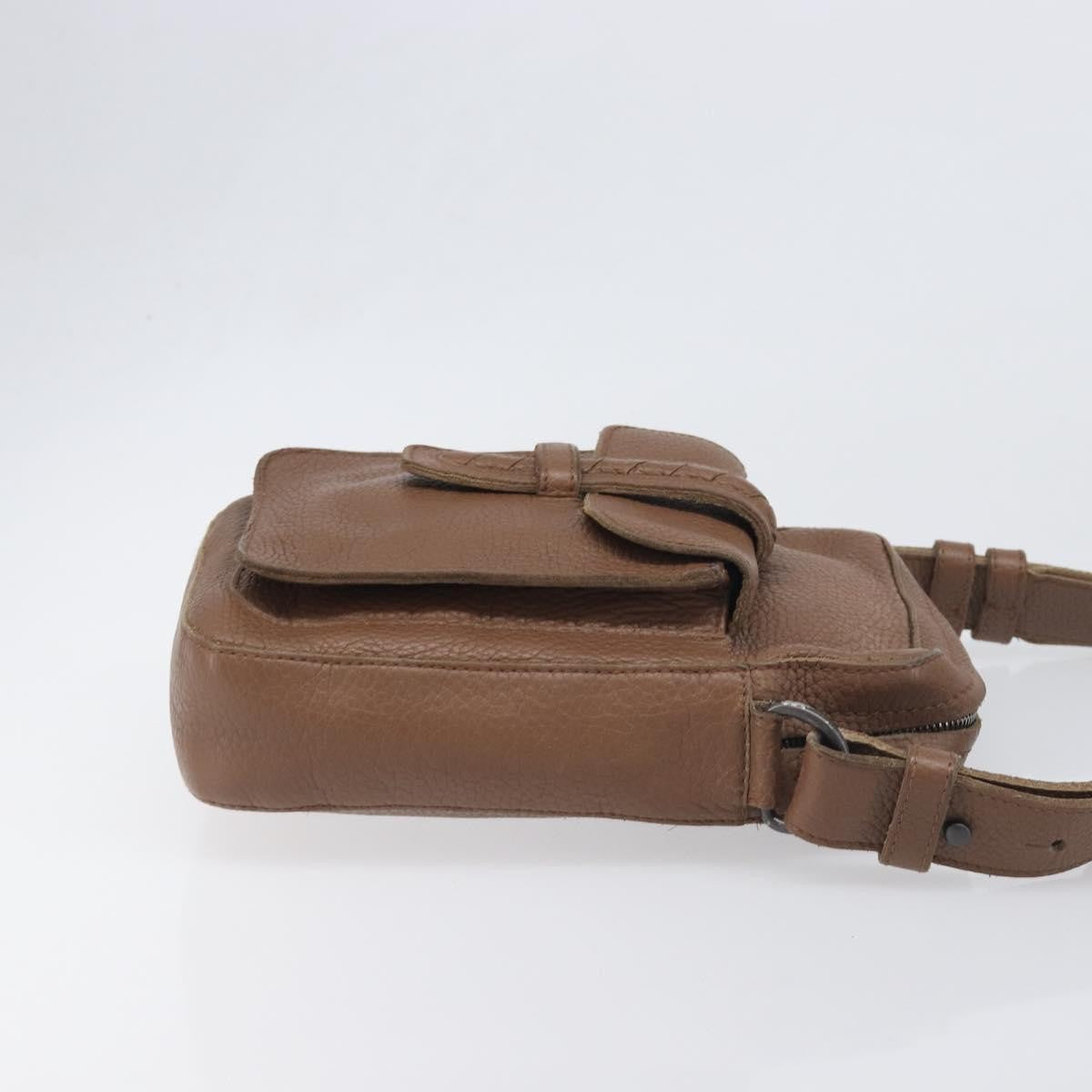 Bottega Veneta Shoulder Leather Brown Leather Shoulder Bag Bag (Pre-Owned)