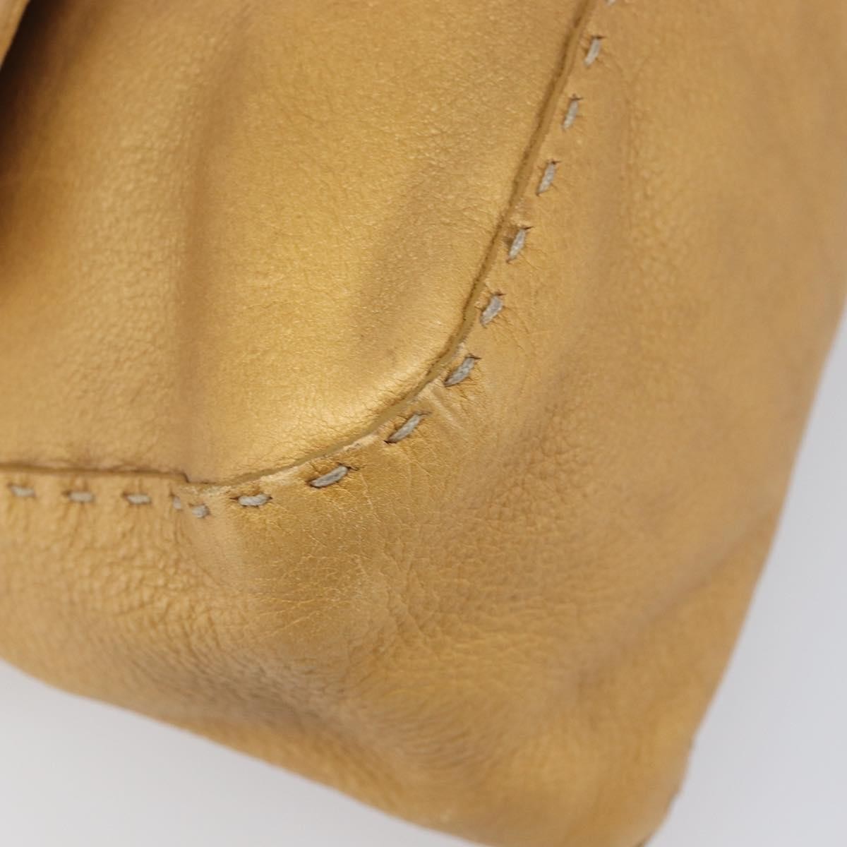 Fendi Selleria Leather Brown Leather Shoulder Bag Bag (Pre-Owned)