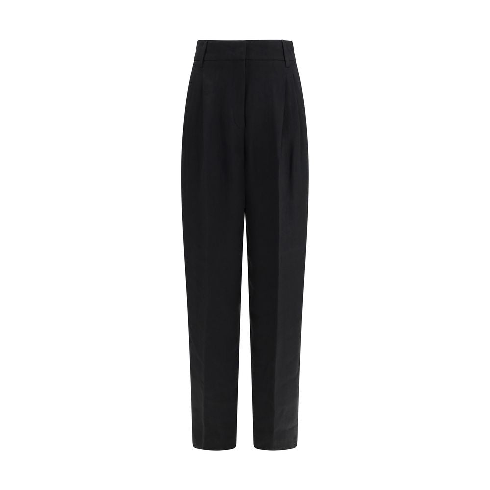 Max Mara Black Linen Women's Pants