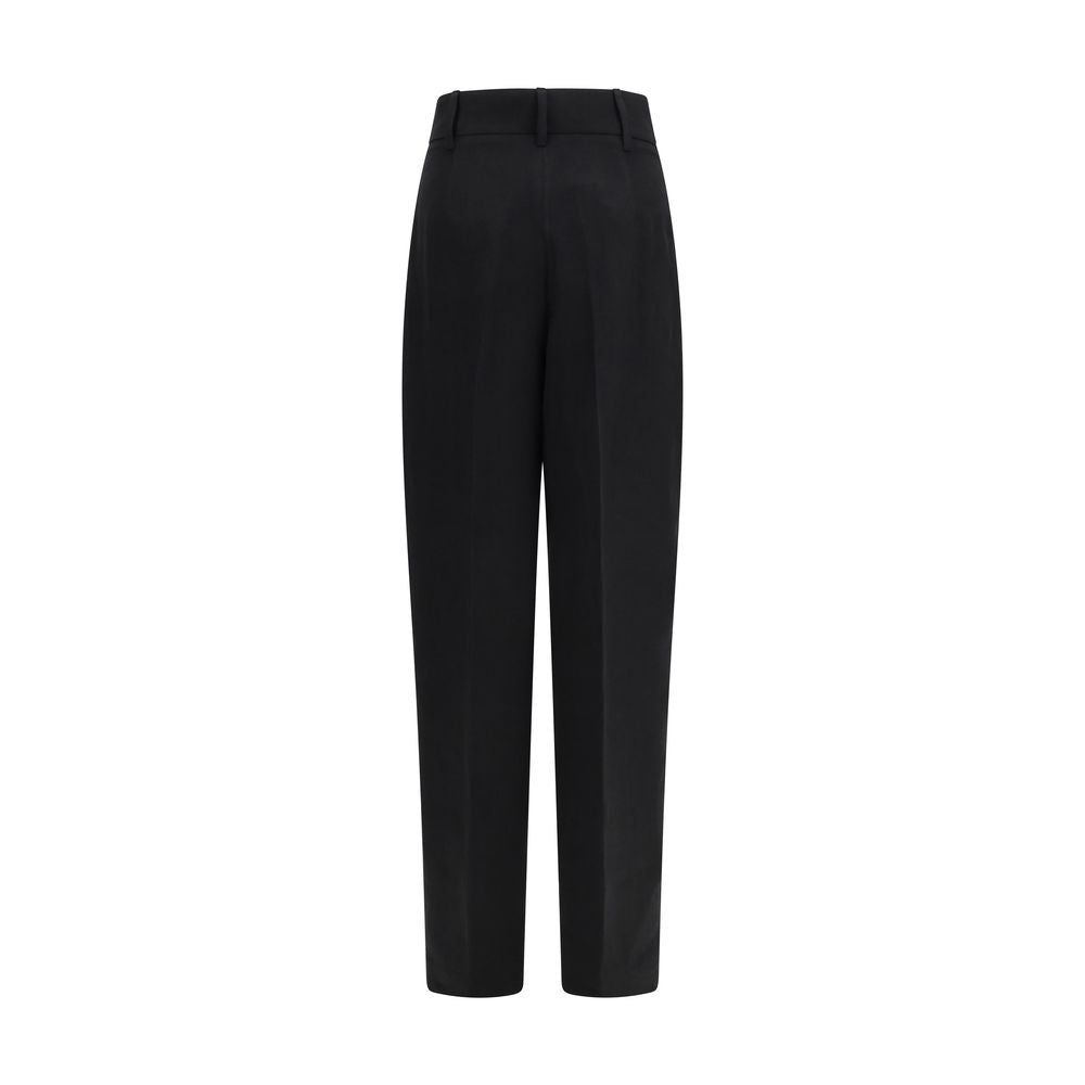 Max Mara Black Linen Women's Pants
