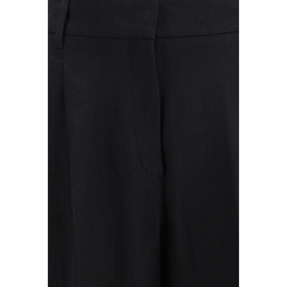 Max Mara Black Linen Women's Pants