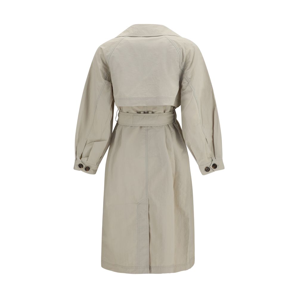 Barbour Beige Polyamide Trench Women's Coat