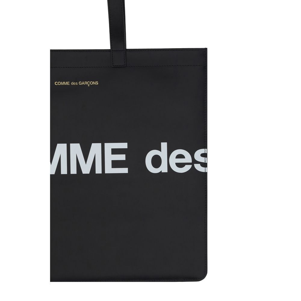 Comme Des Garçons Black Calf Leather Bos Taurus Shoulder Men's Bag