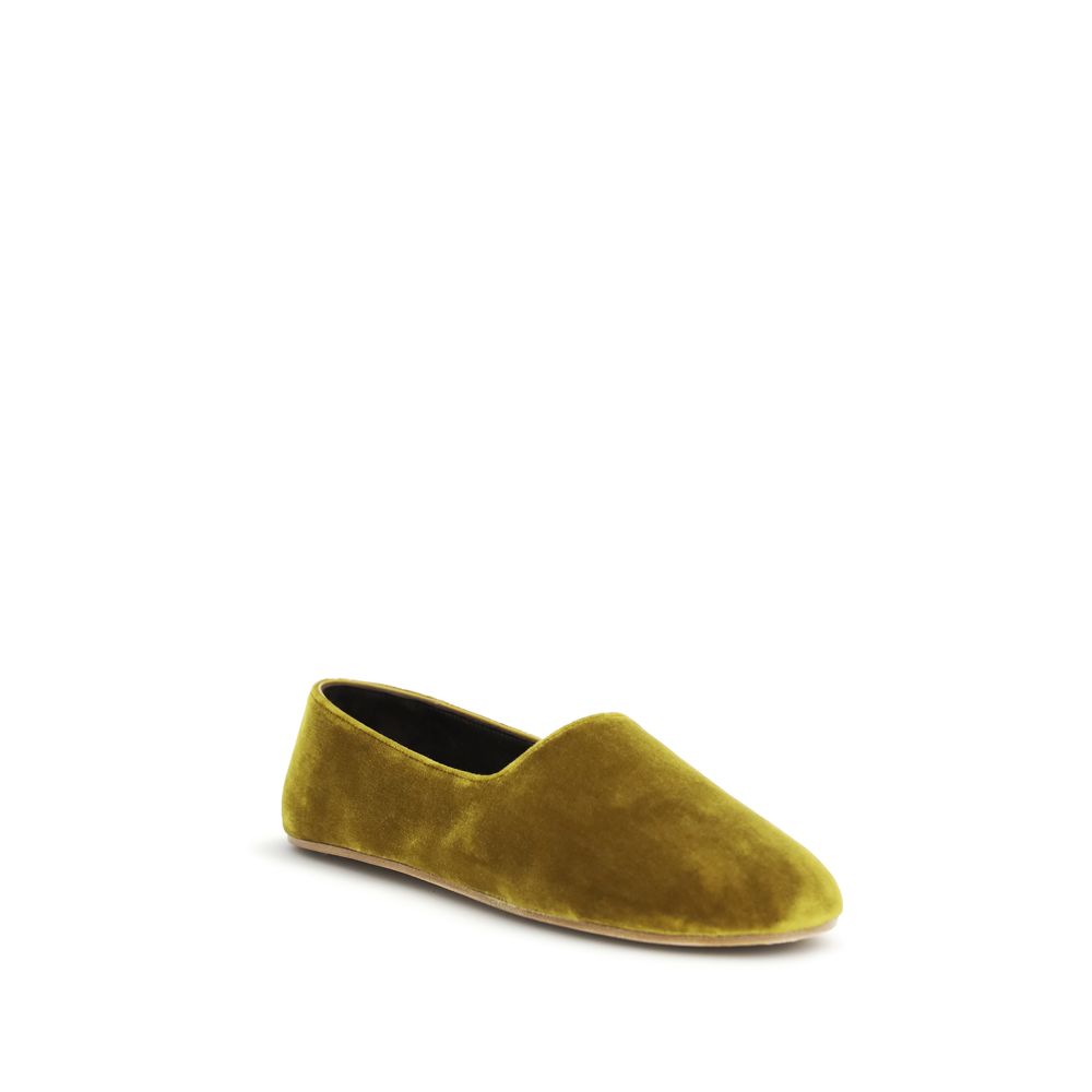 The Row Bicolor Cotton Slip-On Women's Loafers