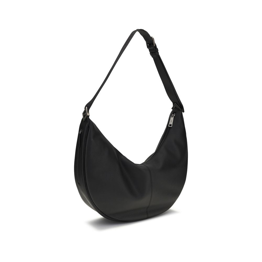 Fendi Black Calf Leather Bos Taurus Shoulder Men's Bag