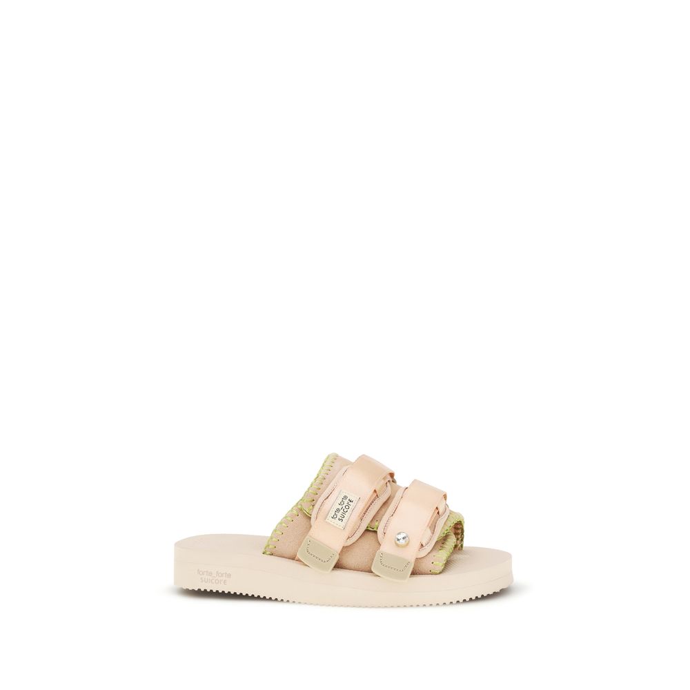 Forte_Forte Multicolor Polyester Strap-On Women's Sandals