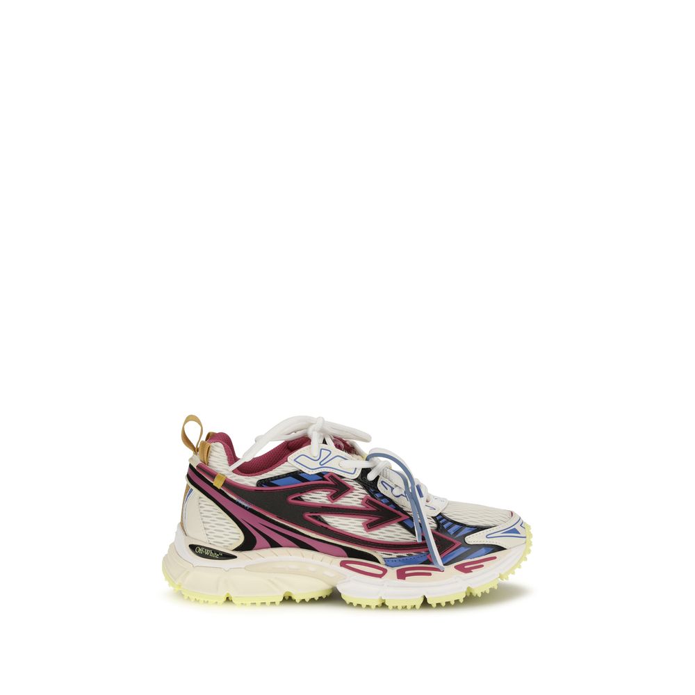 Off-White Multicolor Polyamide Athletic Women's Sneakers