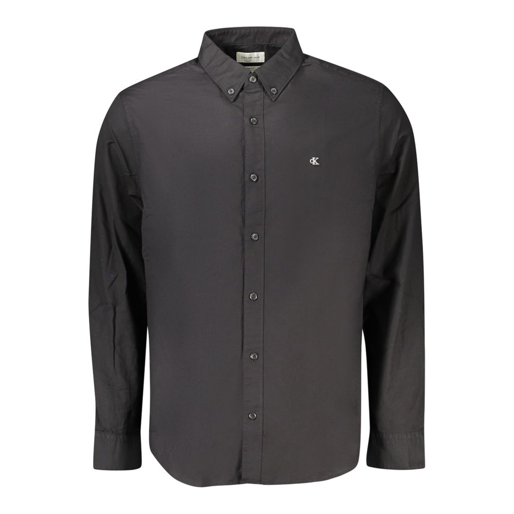 Calvin Klein Black Cotton Men Men's Shirt