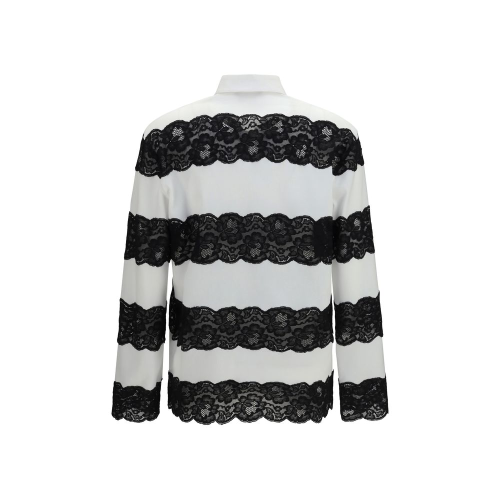 Dolce & Gabbana White Cotton Polo Women's Shirt