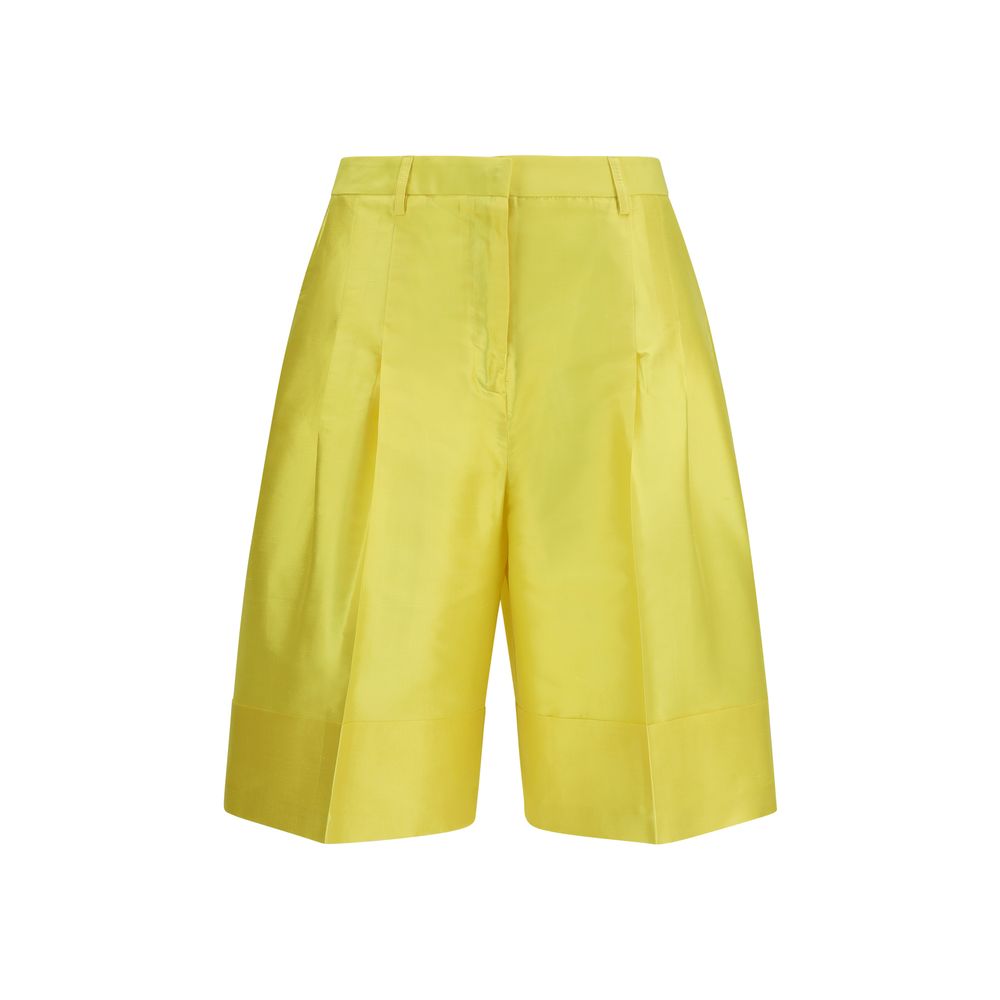 Sara Roka Bicolor Silk Bermuda Women's Shorts