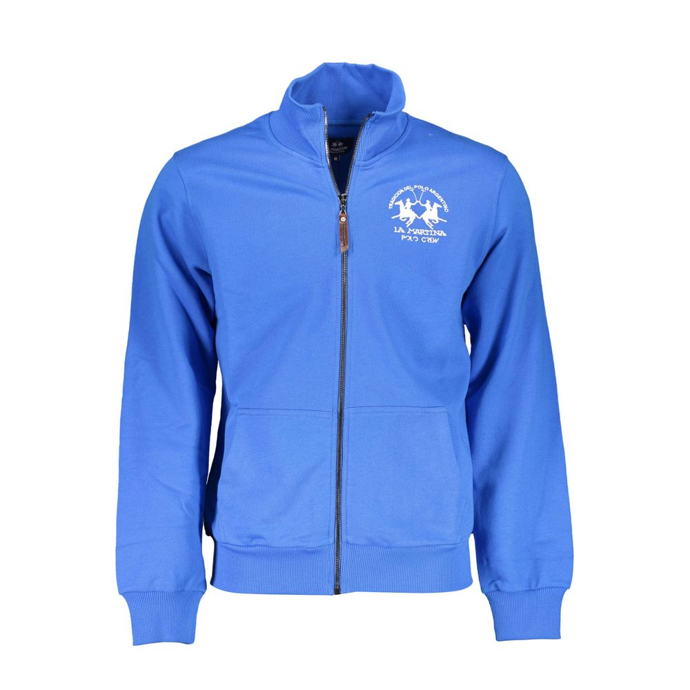 La Martina Blue Cotton Men's Men's Sweatshirt