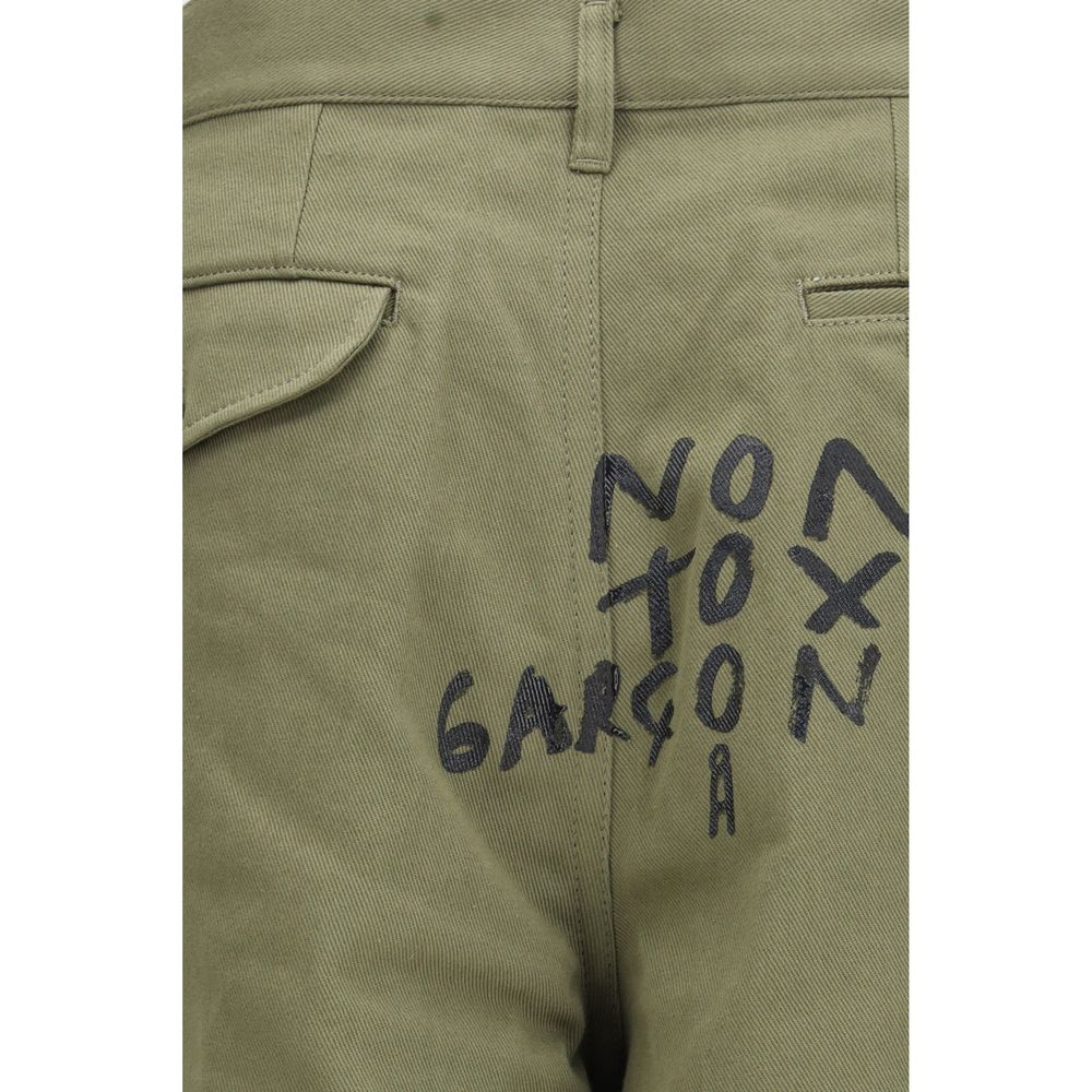 Comme Des Garçons Bicolor Cotton Bermuda Men's Shorts