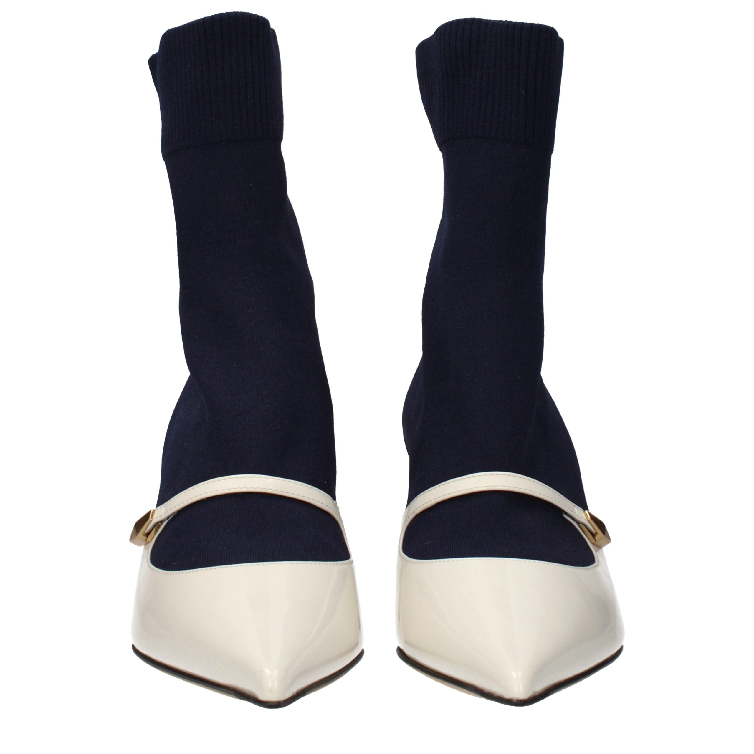 Jimmy Choo Blue Fabric Ankle Women's Boots