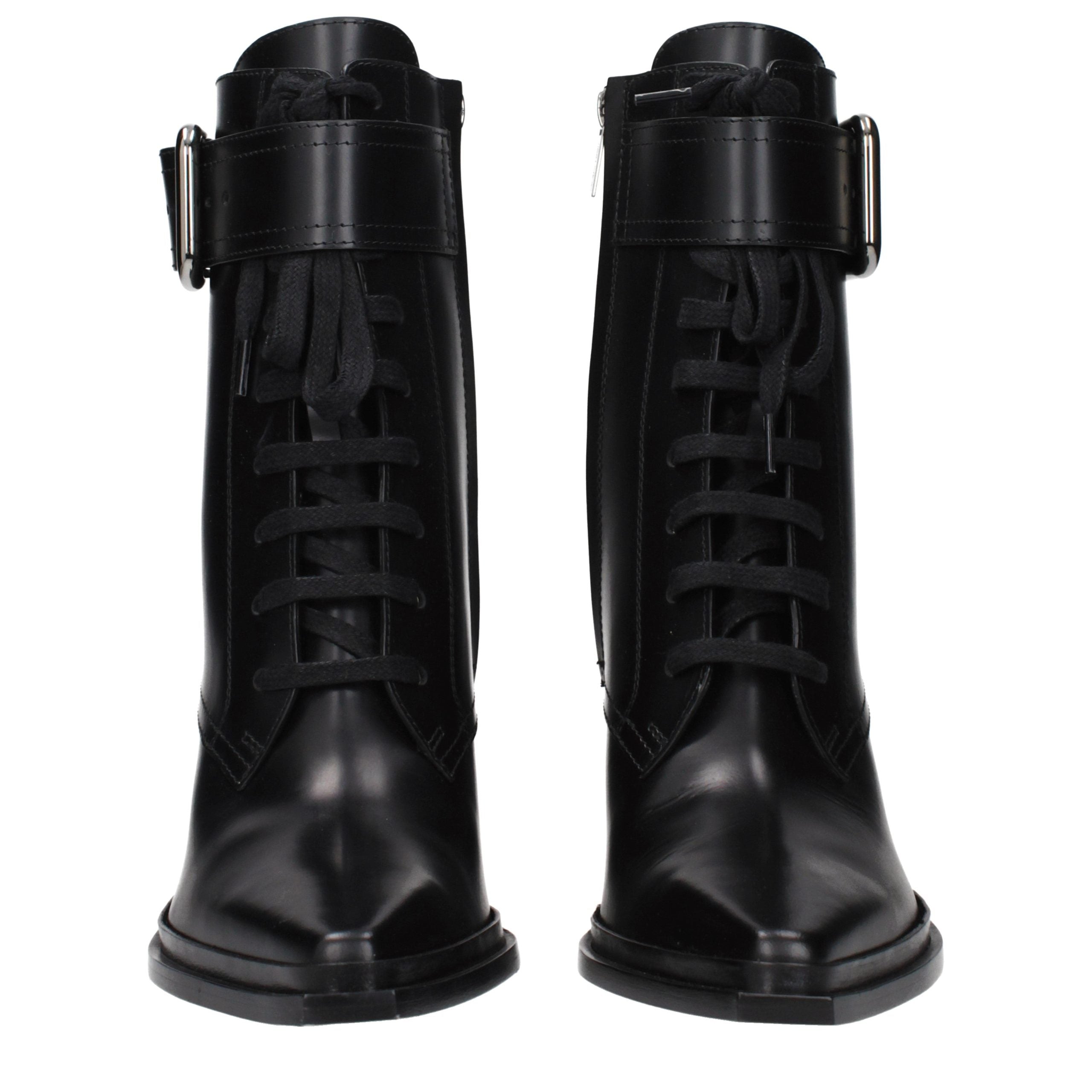 Jimmy Choo Black Leather Ankle Women's Boots