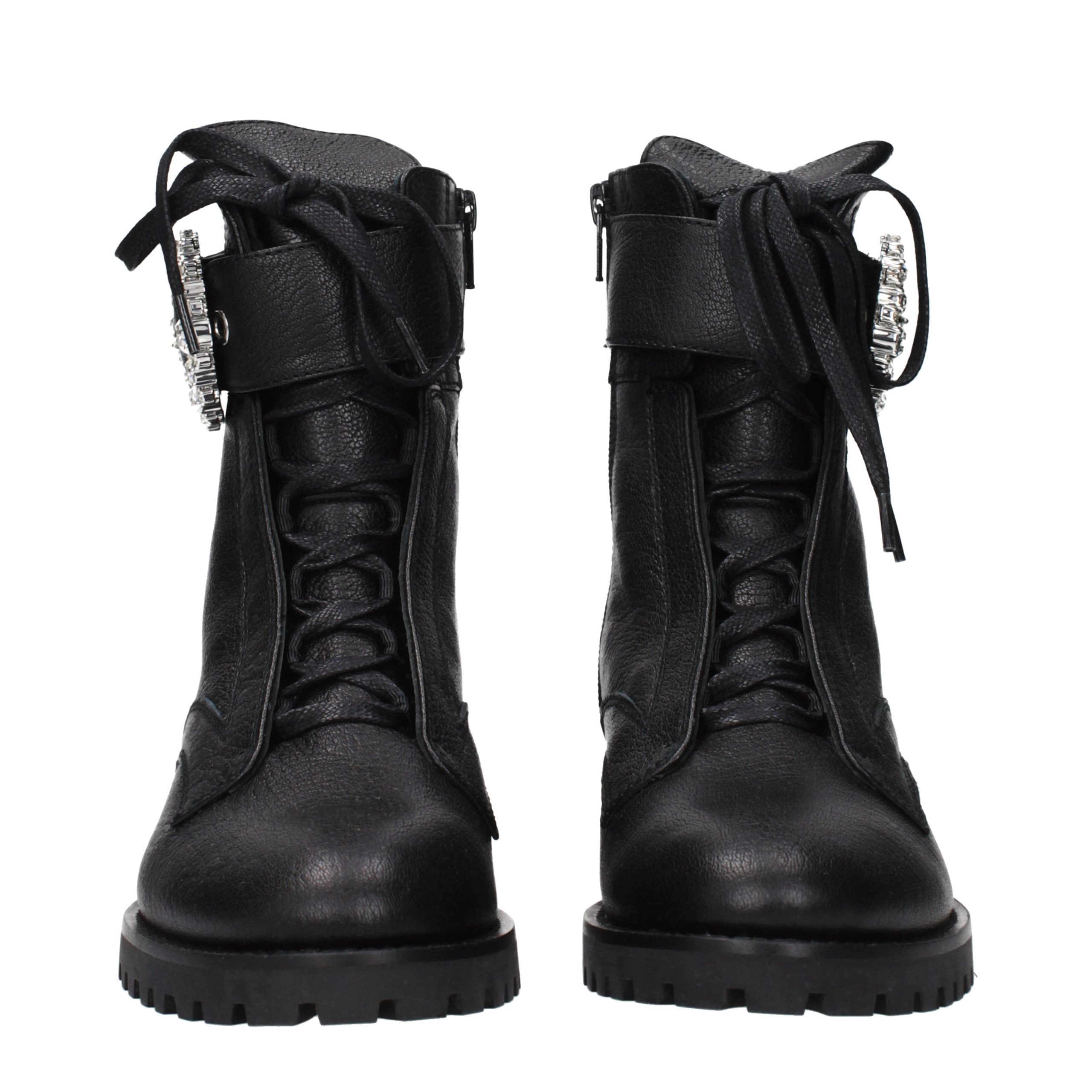 Jimmy Choo Black Leather Ankle Women's Boots