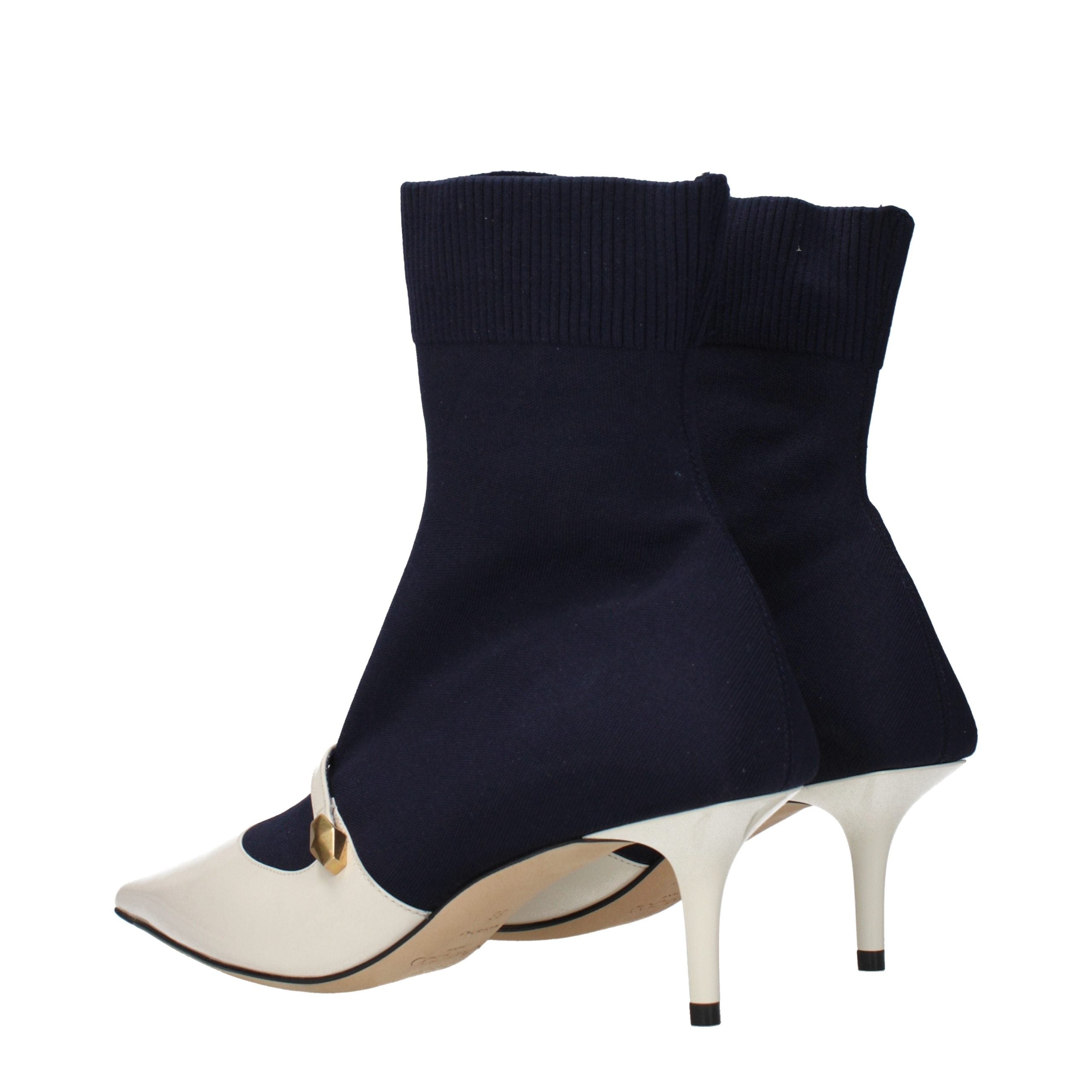 Jimmy Choo Blue Fabric Ankle Women's Boots