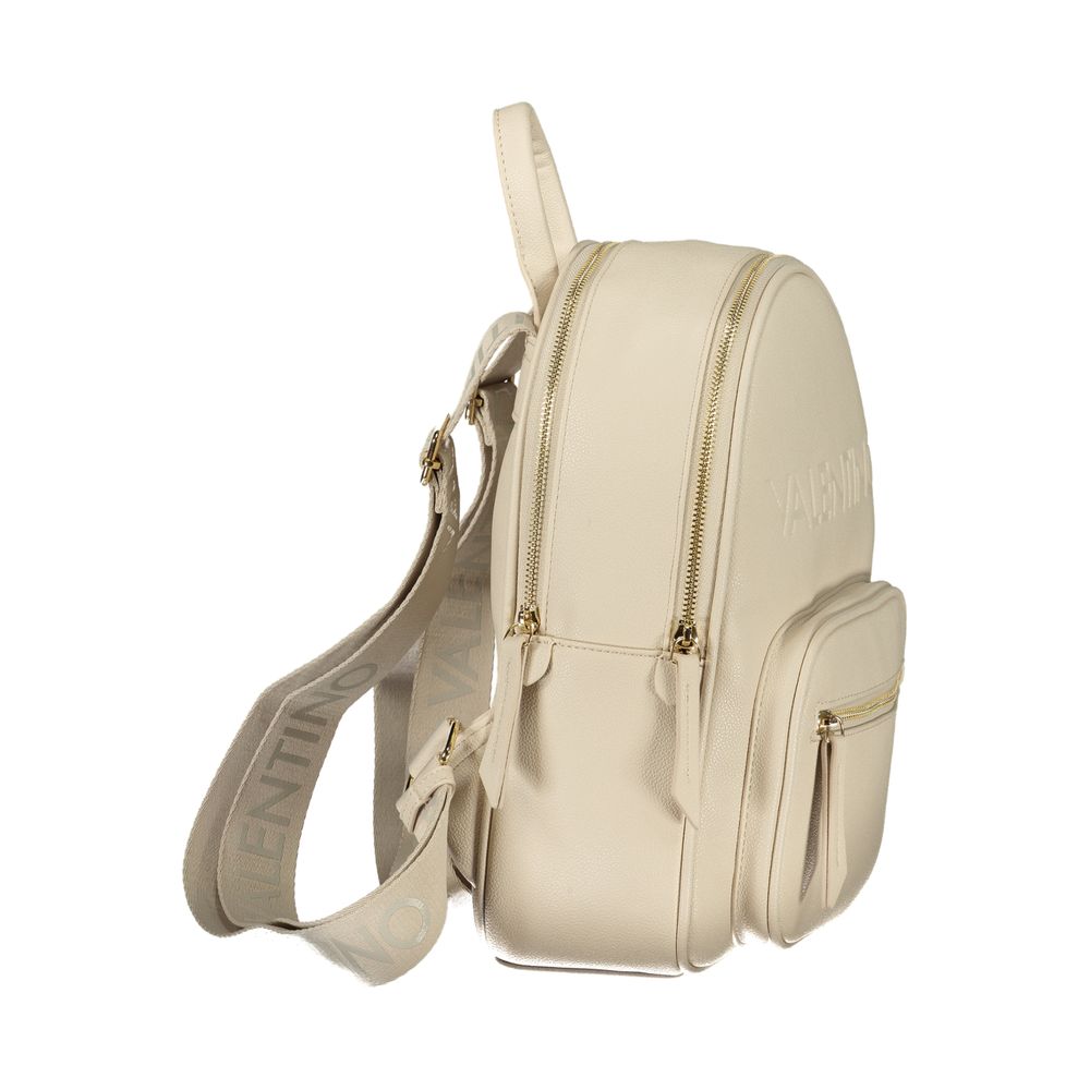 Mario Valentino Beige Polyurethane Women's Women's Backpack