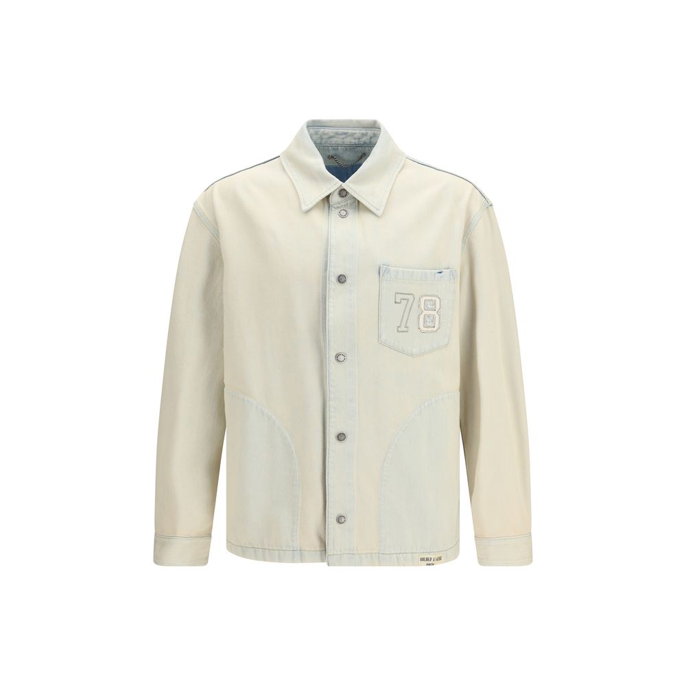 Golden Goose Beige Cotton Denim Men's Jacket