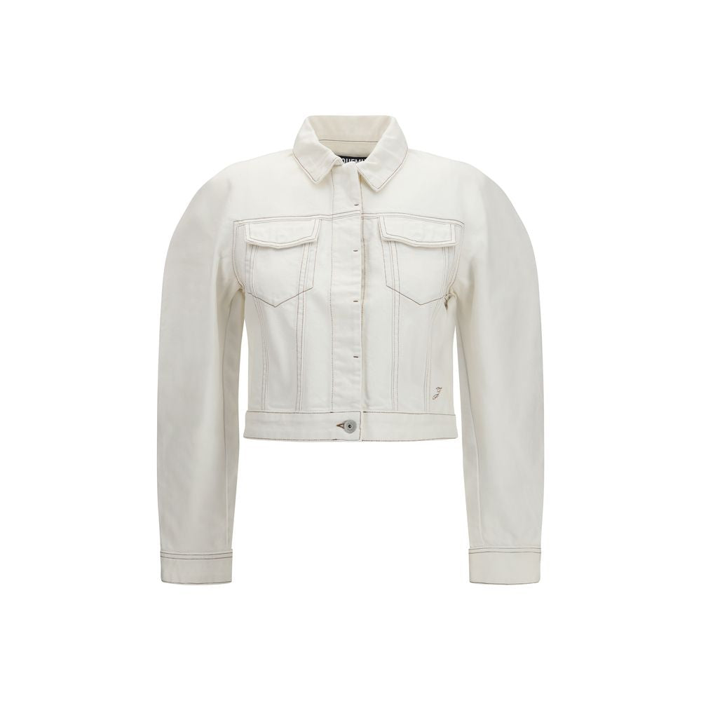 Jacquemus White Cotton Denim Women's Jacket