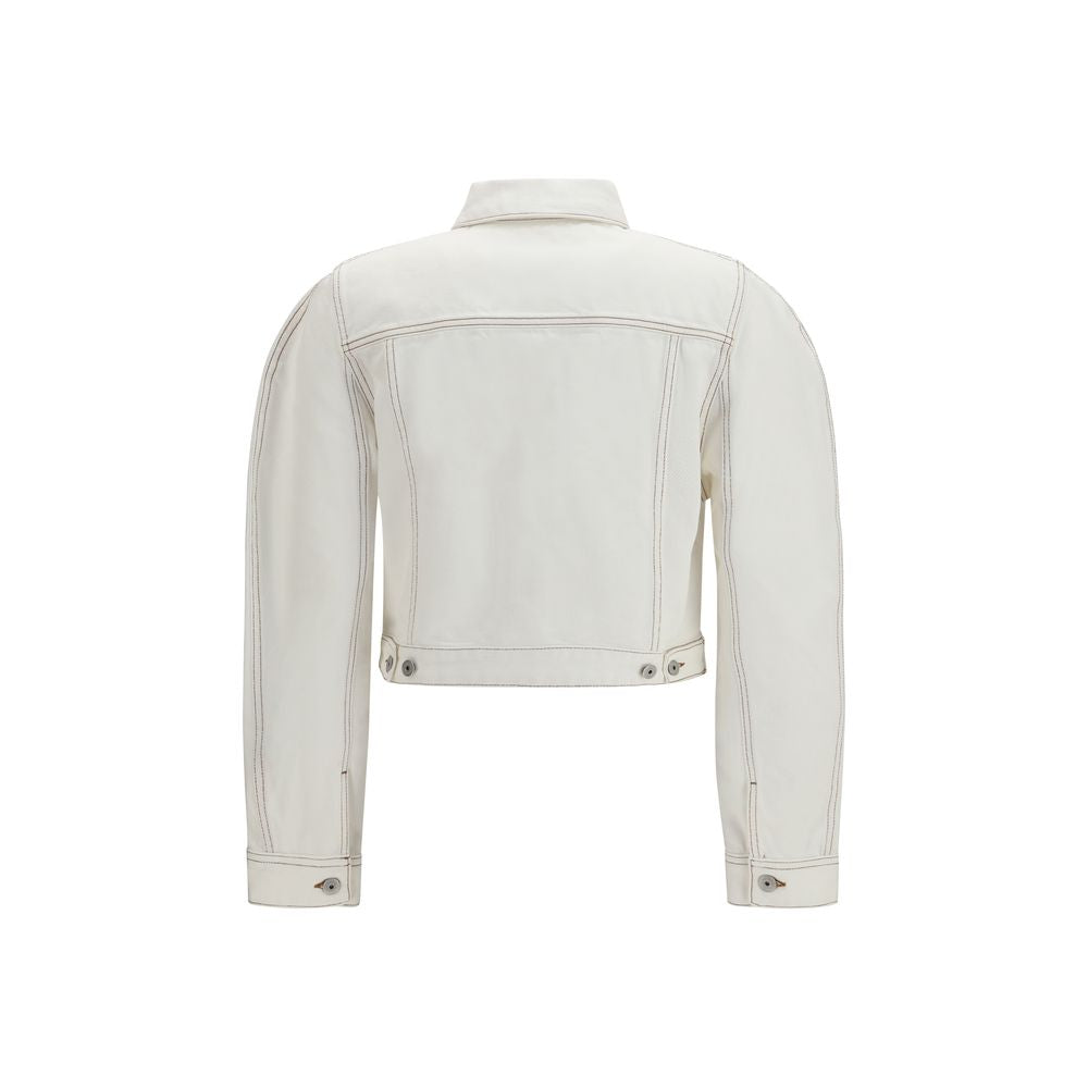 Jacquemus White Cotton Denim Women's Jacket