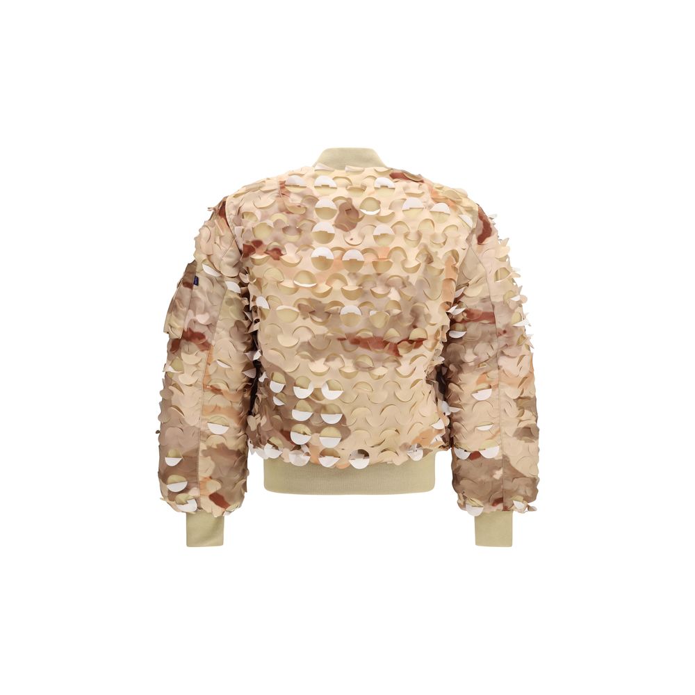 ALPHA INDUSTRIES Gold Nylon Men's Bomber