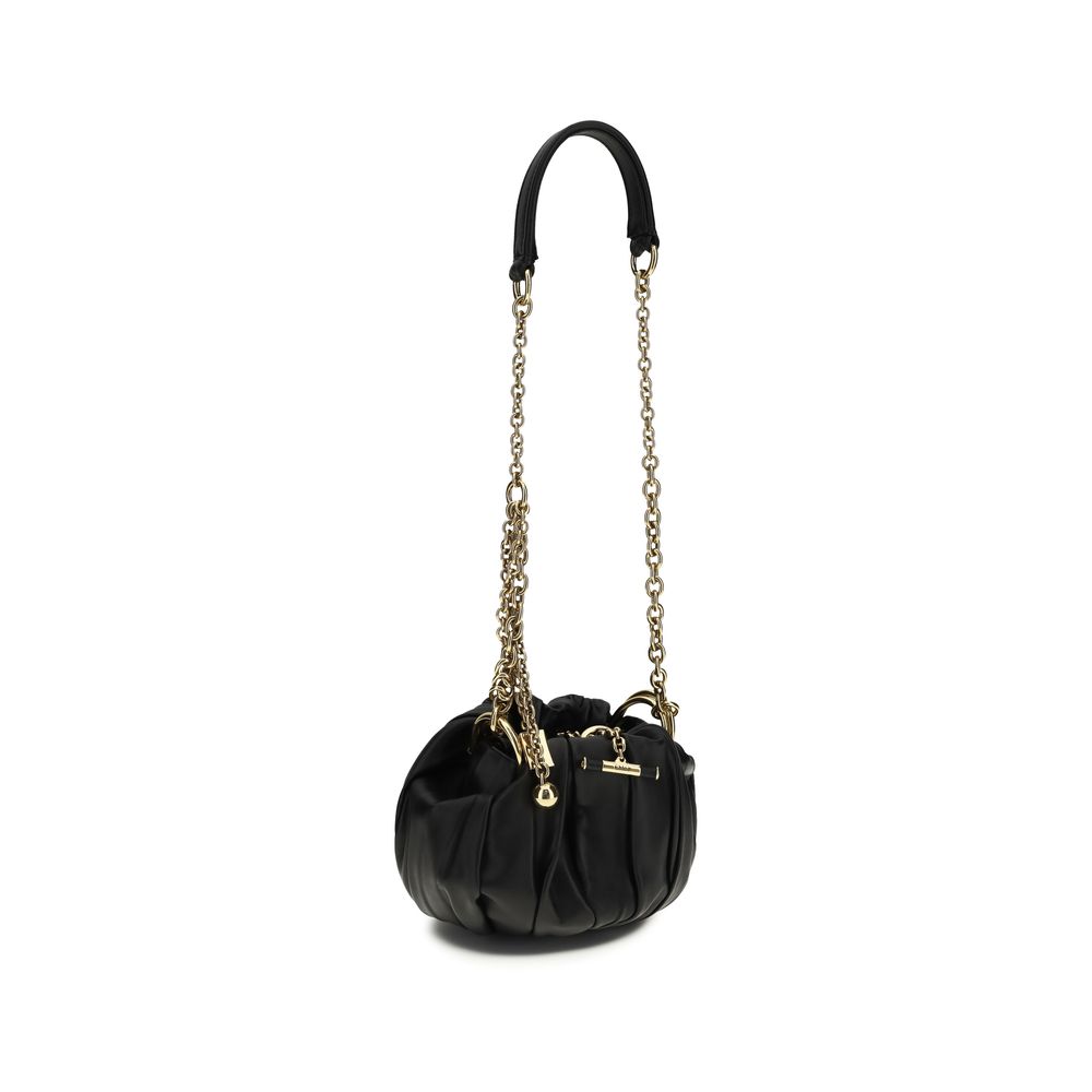 Chloé Black Lamb Ovis Aries Aries Shoulder Women's Bag