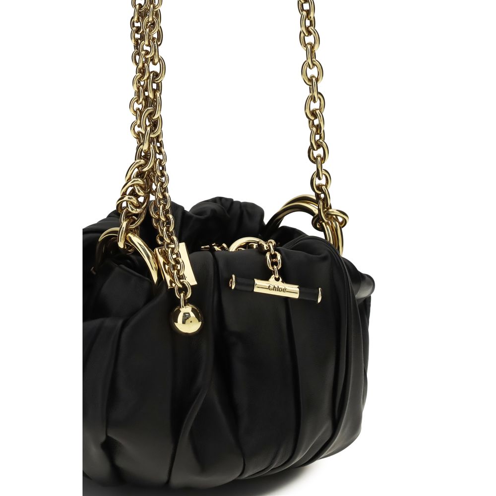 Chloé Black Lamb Ovis Aries Aries Shoulder Women's Bag