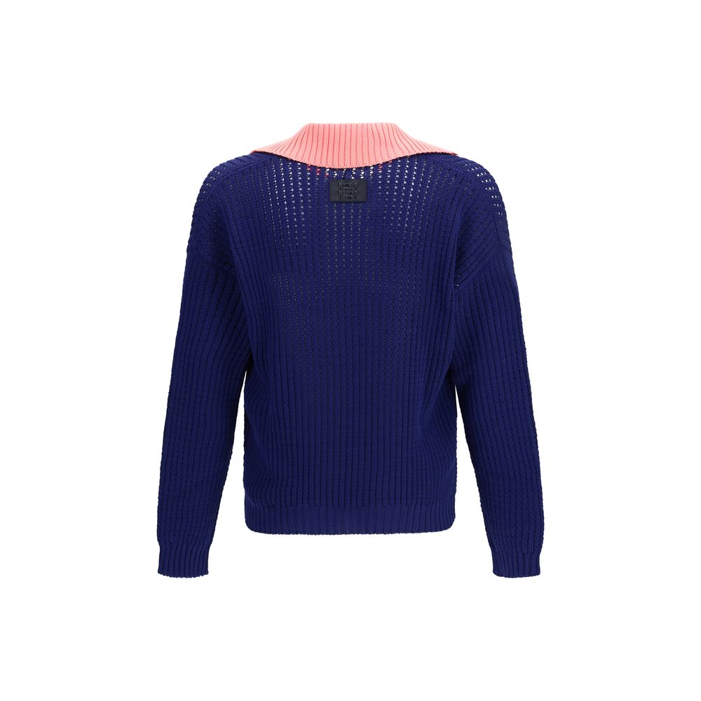 Fendi Blue Cotton Men's Sweatshirt