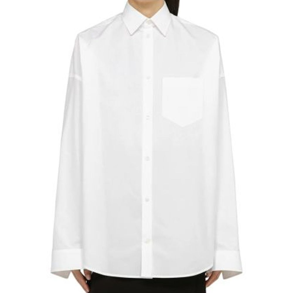 Balenciaga White Cotton Women's Shirt