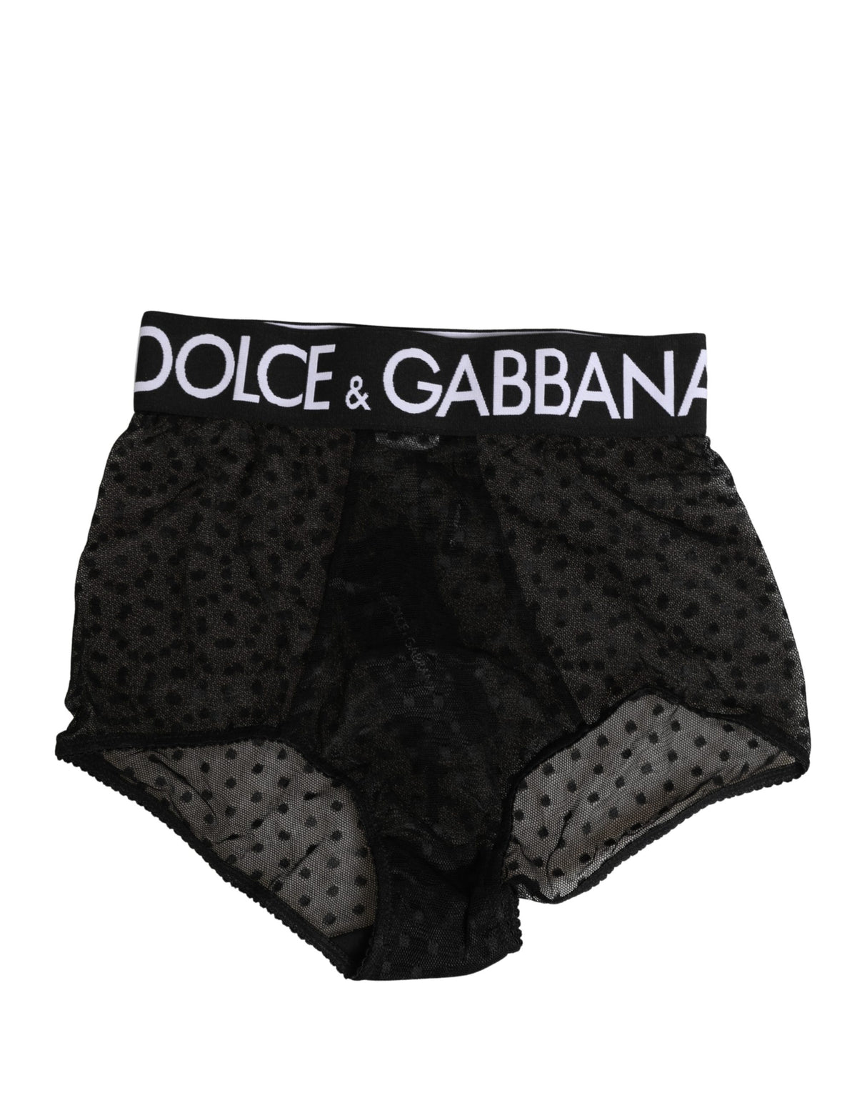Dolce & Gabbana Black Logo Girdle High Waist Panty Women's Underwear