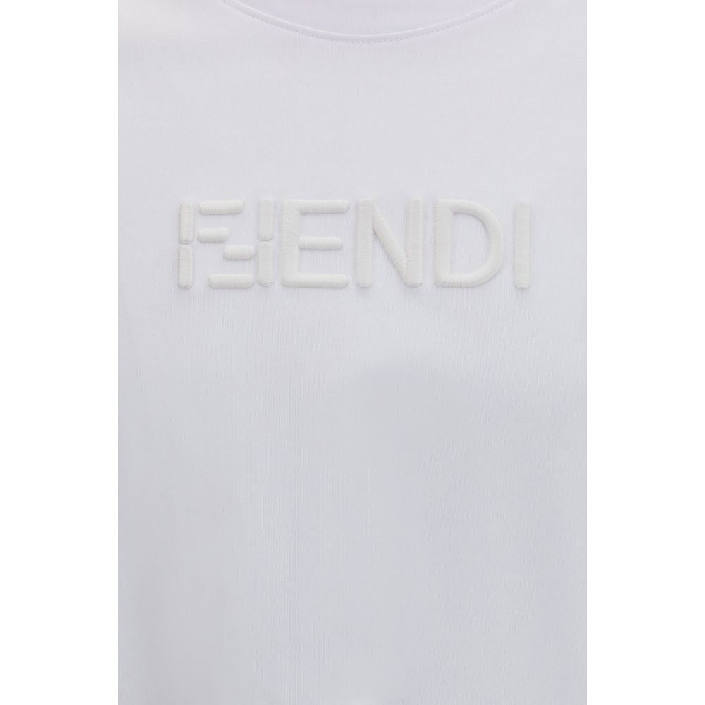 Fendi White Cotton Men's T-Shirt