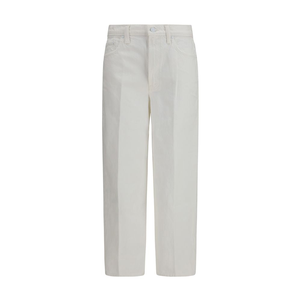 Mother Denim White Cotton Bootcut Women's Jeans