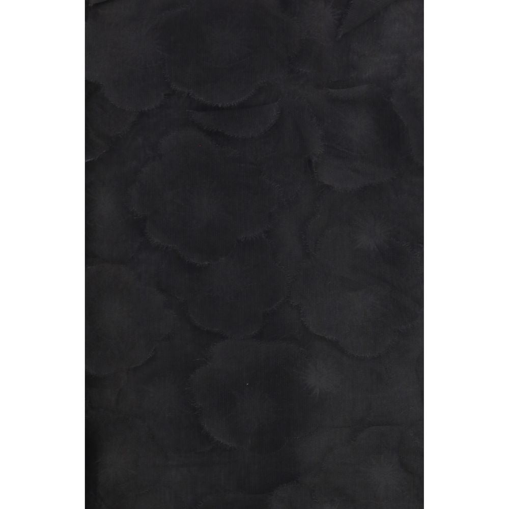 Max Mara Black Silk Long Women's Skirt