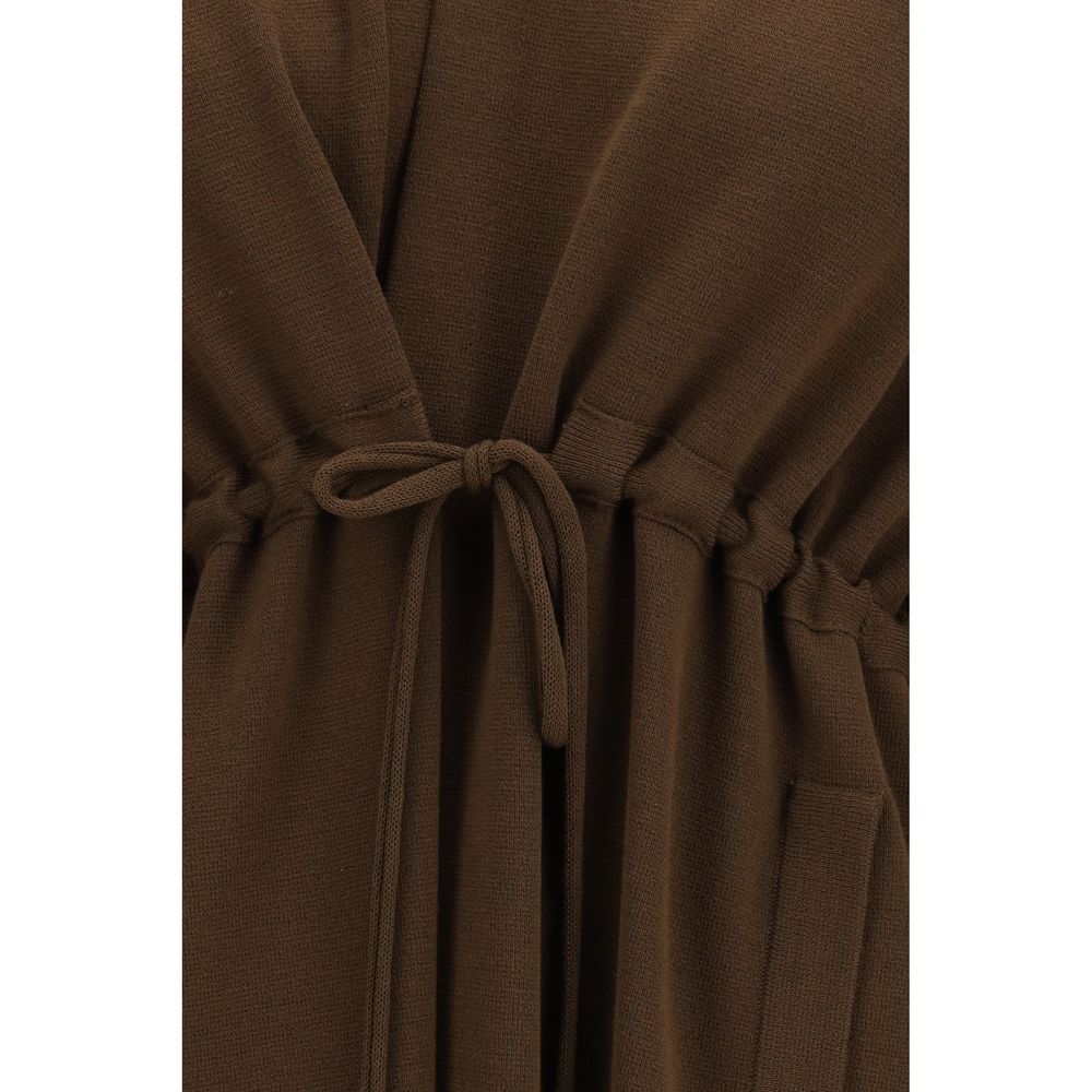 Ella Brown Viscose Women's Coat