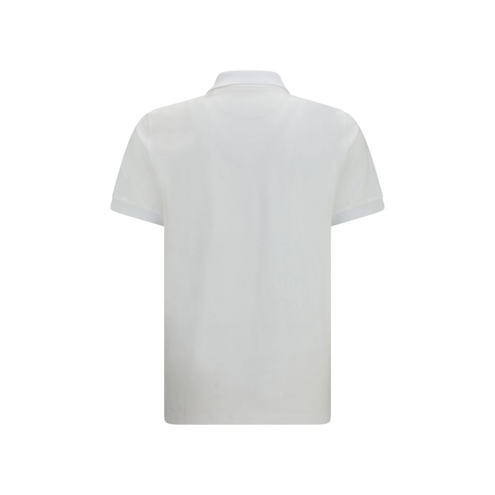 Fendi White Cotton Polo Men's Shirt
