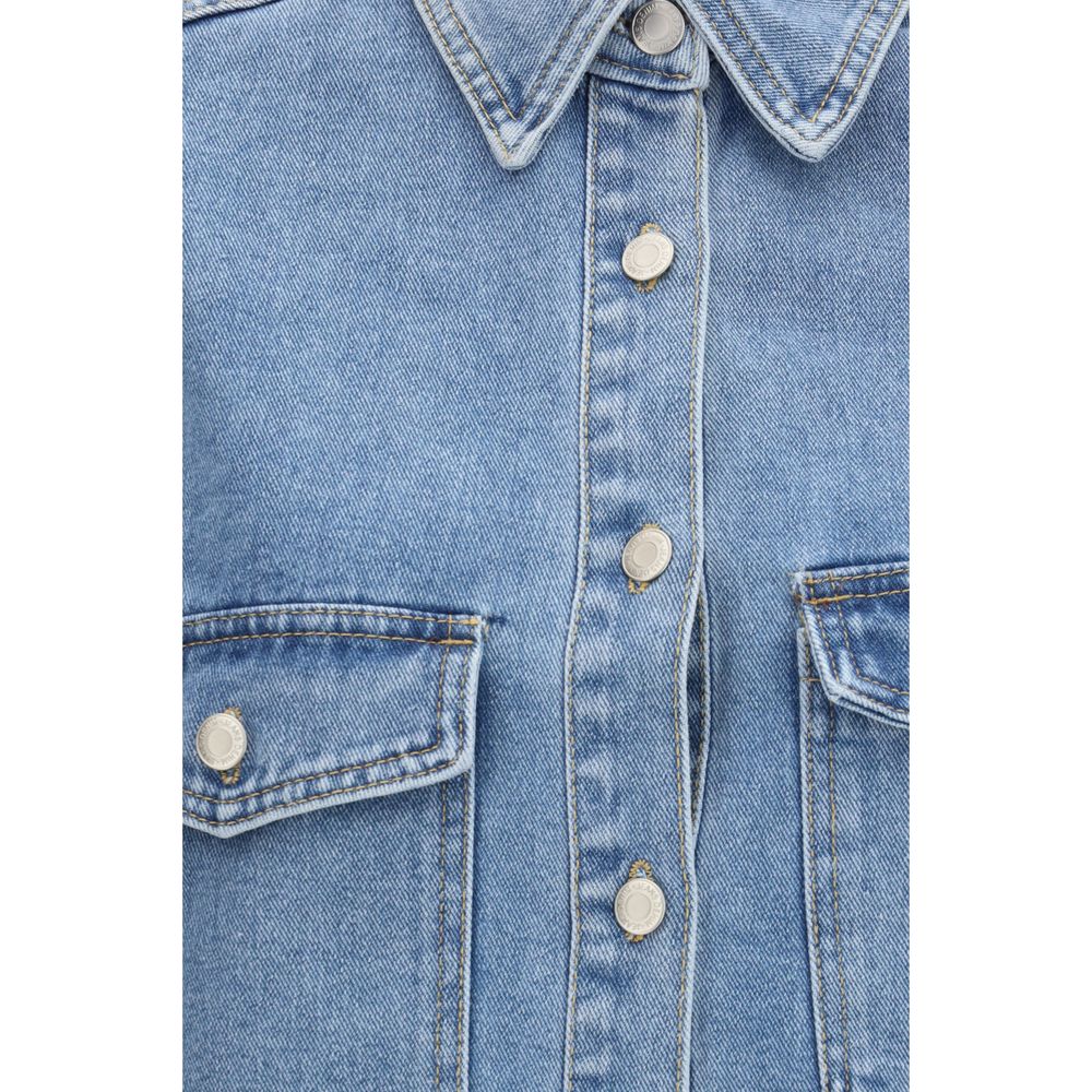 Ella Blue Cotton Denim Women's Jacket