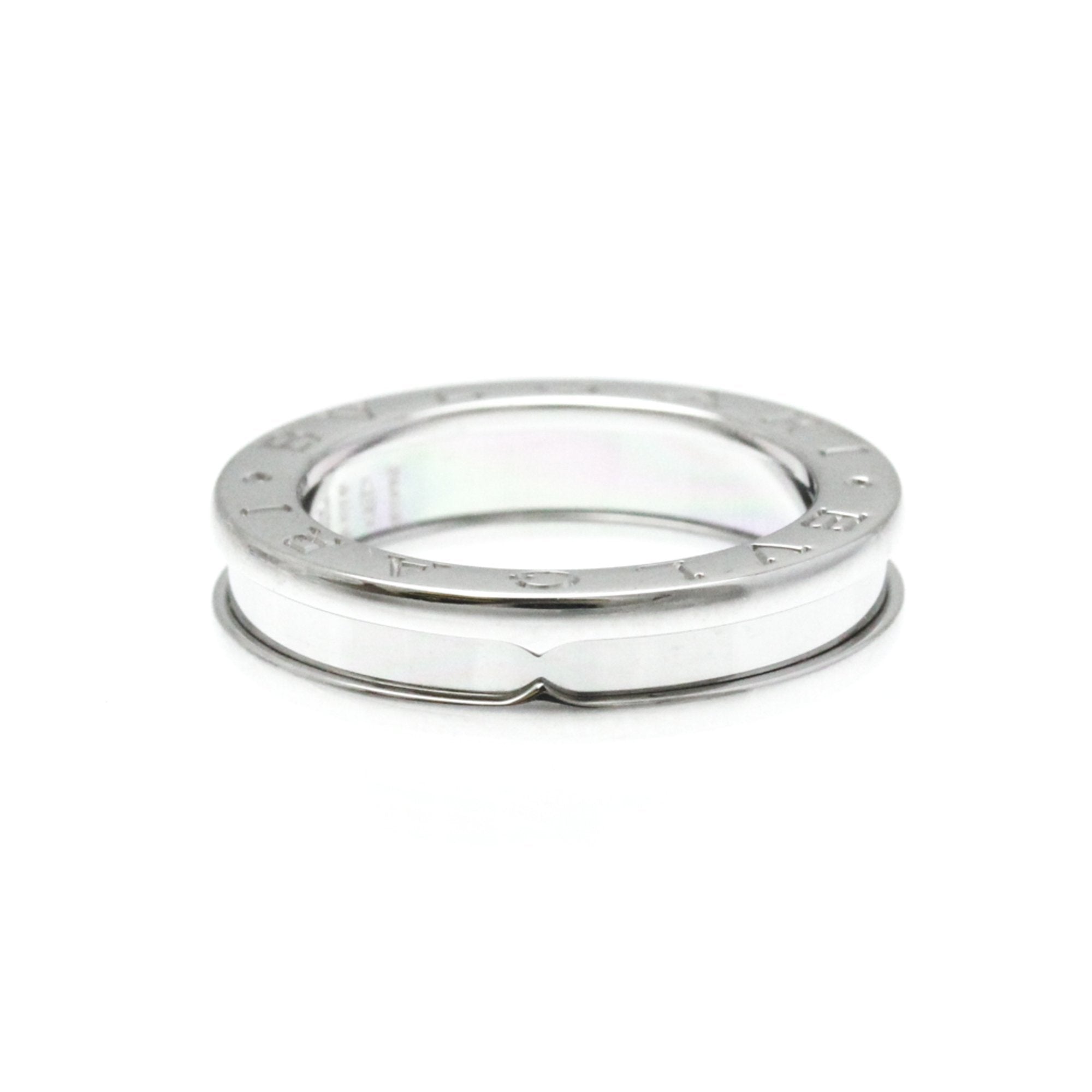 Bulgari B.Zero1 Silver White Gold Ring Jewelry (Pre-Owned)
