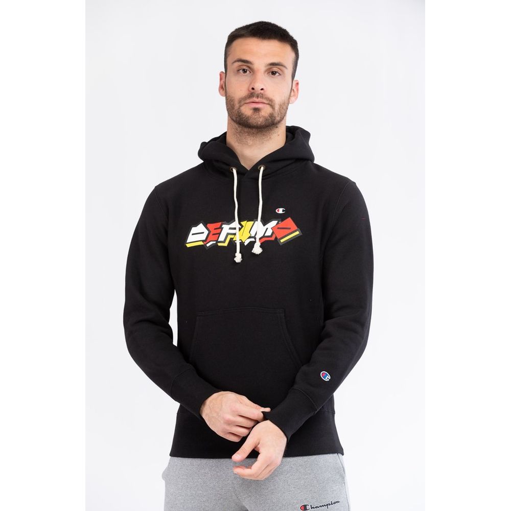 Champion Black Cotton Men's Sweatshirt