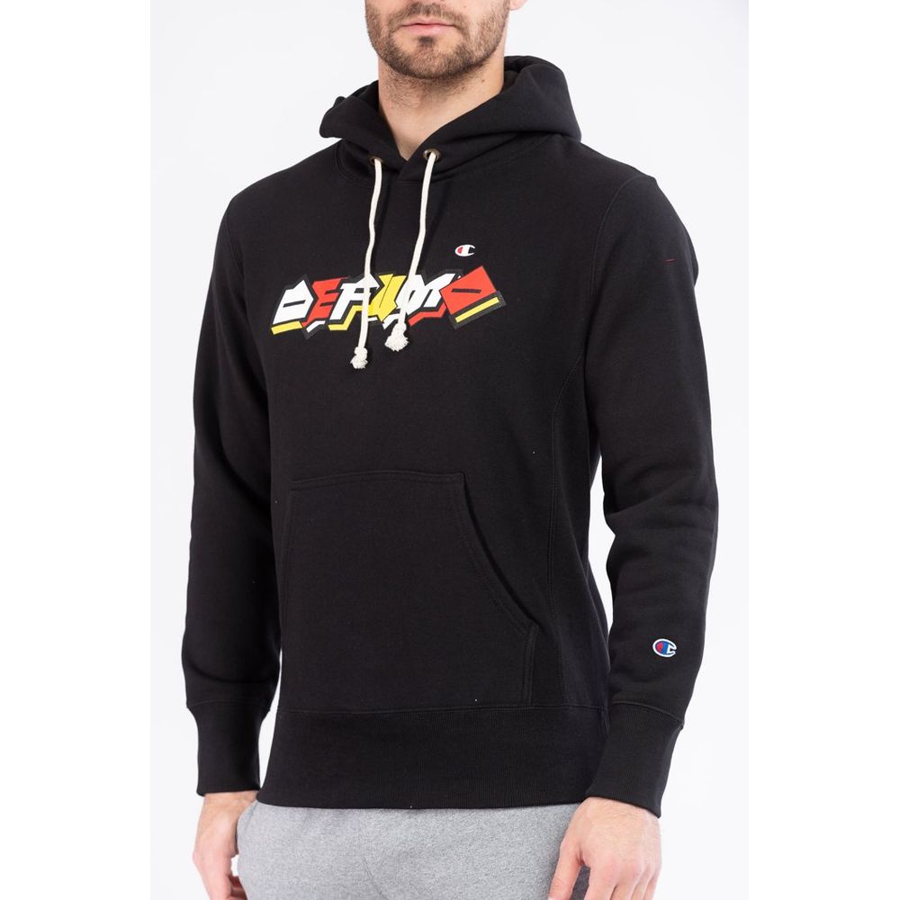 Champion Black Cotton Men's Sweatshirt